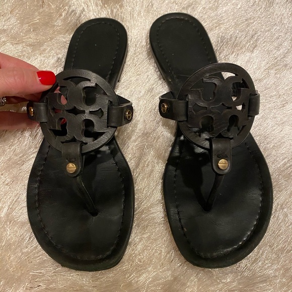Tory Burch Shoes - Tory Burch Black Leather Sandals